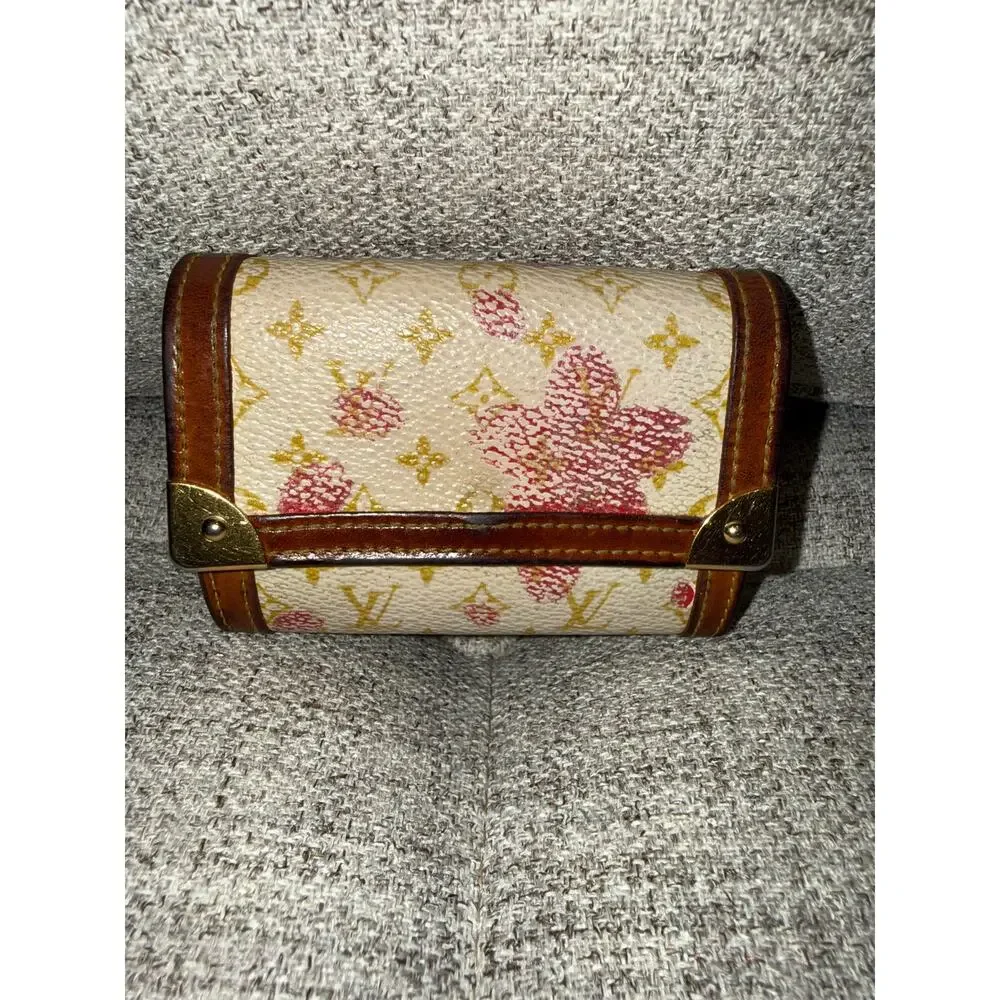 Louis Vuitton Murakami Cherry Blossom Porte-Monnaie / Coin Purse / Card Case